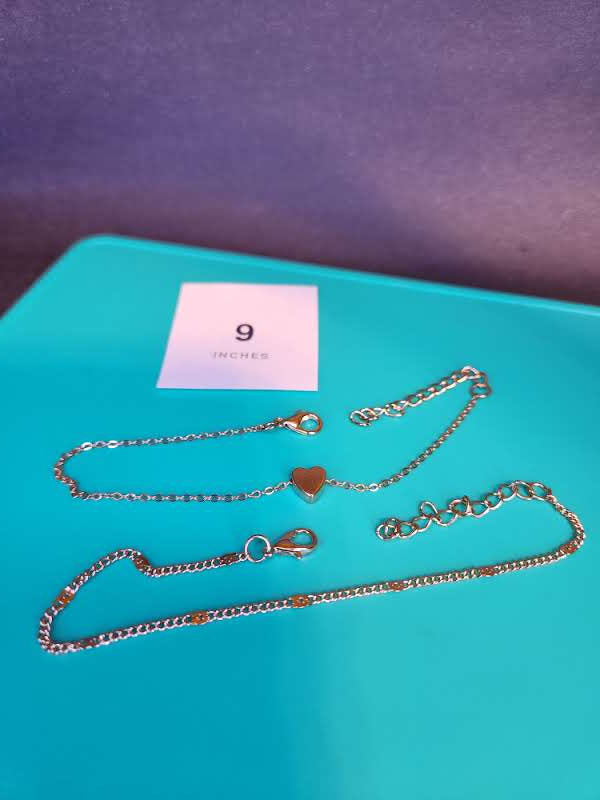 9" Textured Metal Chain Bracelet