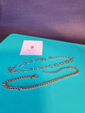 9" Sleek Metallic Cable Chain Bracelets