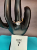 Size 7 Classic Solitaire Round Cut Ring