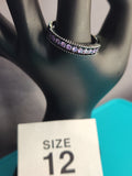 Black Band With Purple Gems