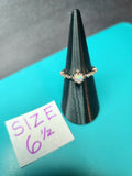 Iridescent Opal Accent Ring - Size 6.5