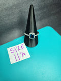 London Blue Style Statement Ring - Size 11.5 Stainless Steel
