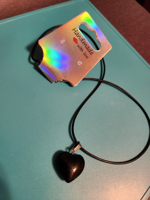 19in Necklace with Heart Pendant, Various Colors
