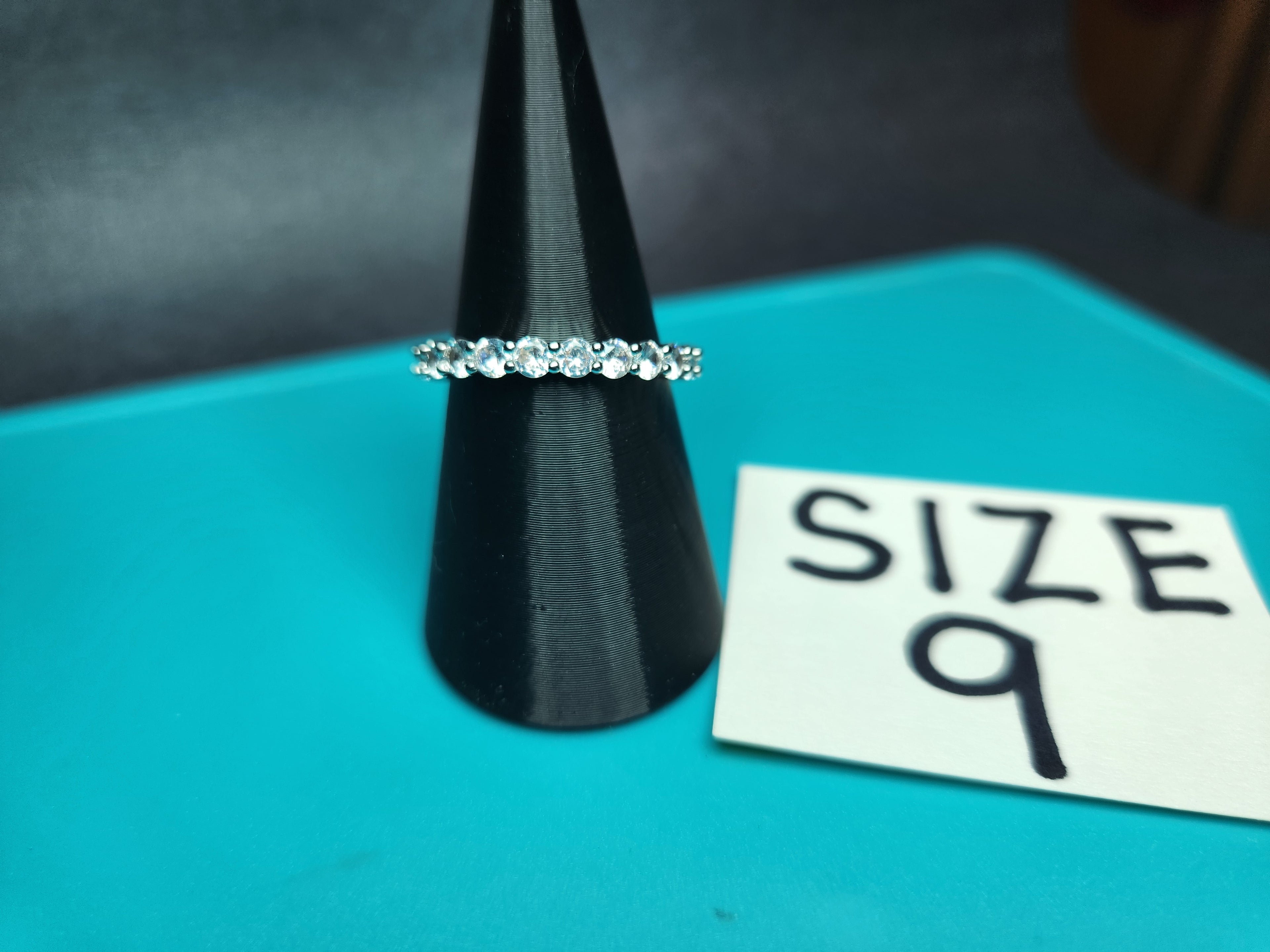 Classic Eternity Pave Stacking Band – Size 9