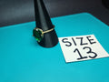 Size 13 Gold Stainless Steel Oval Emerald Green Statement Ring