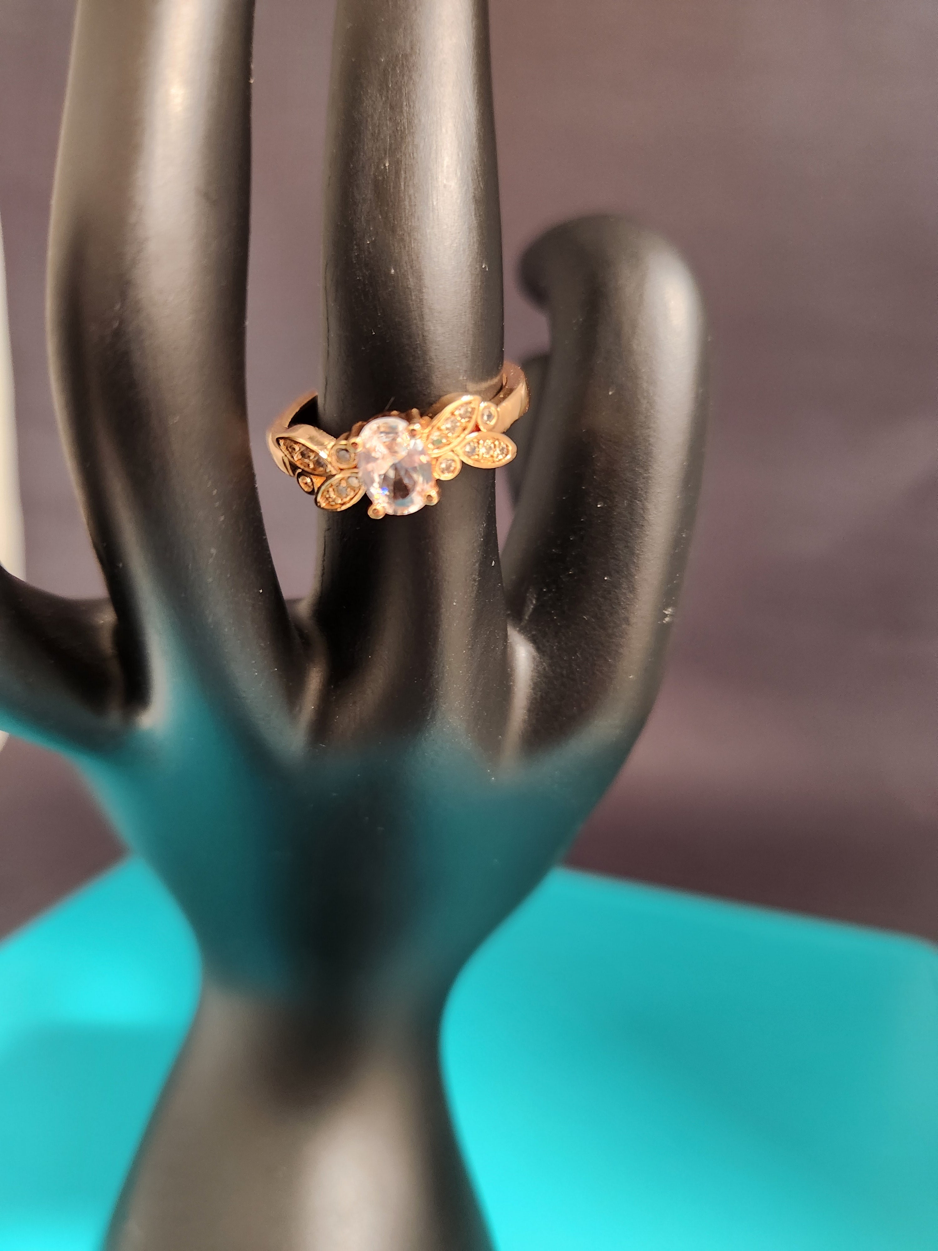 Clear crystal butterfly, adjustable size