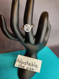 Elegant oval halo, adjustable size