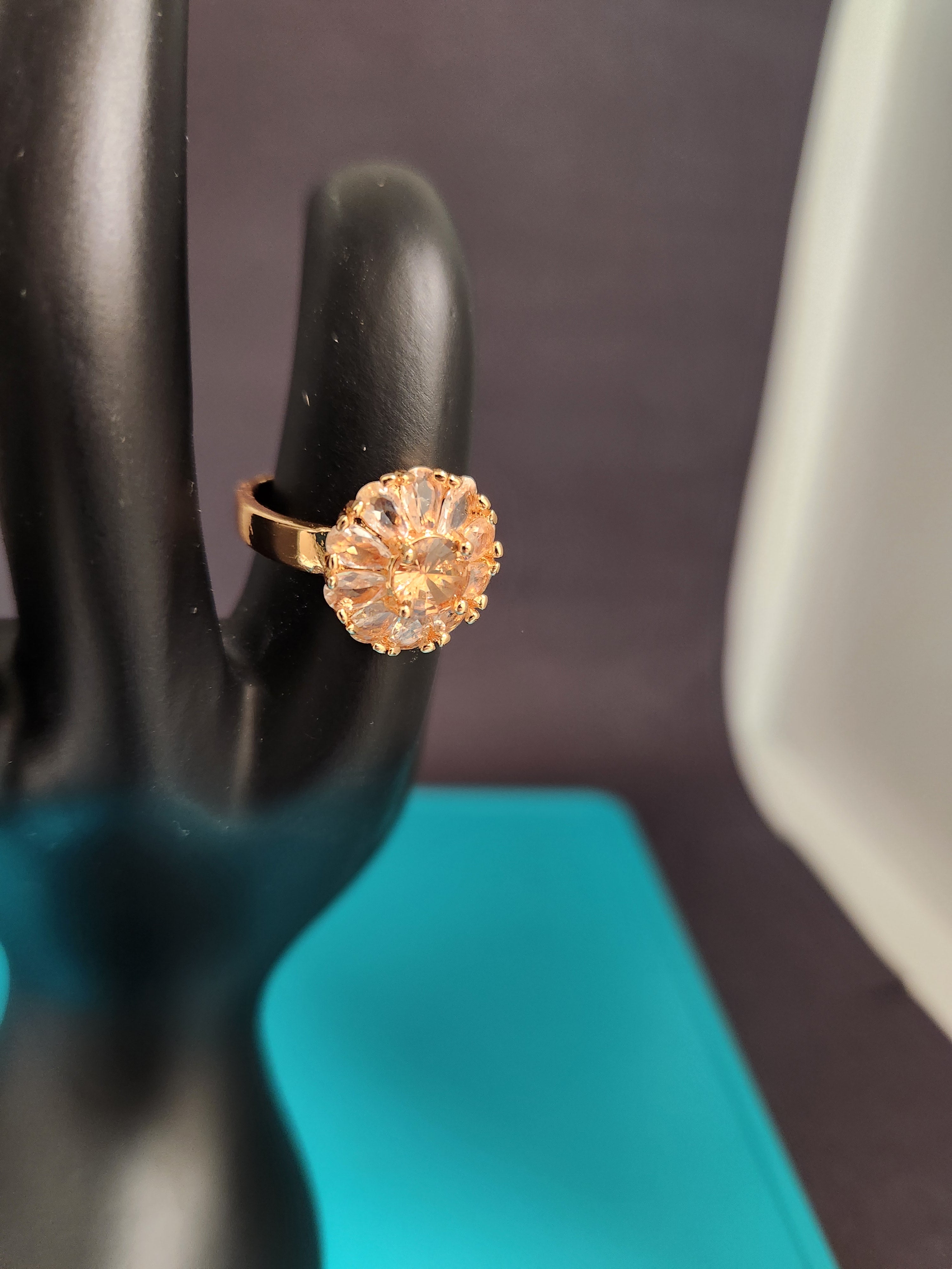 Sparkling champagne floral, adjustable size