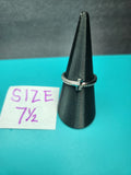 Clear Sideways Cross Size 7.5 Stainless Steel