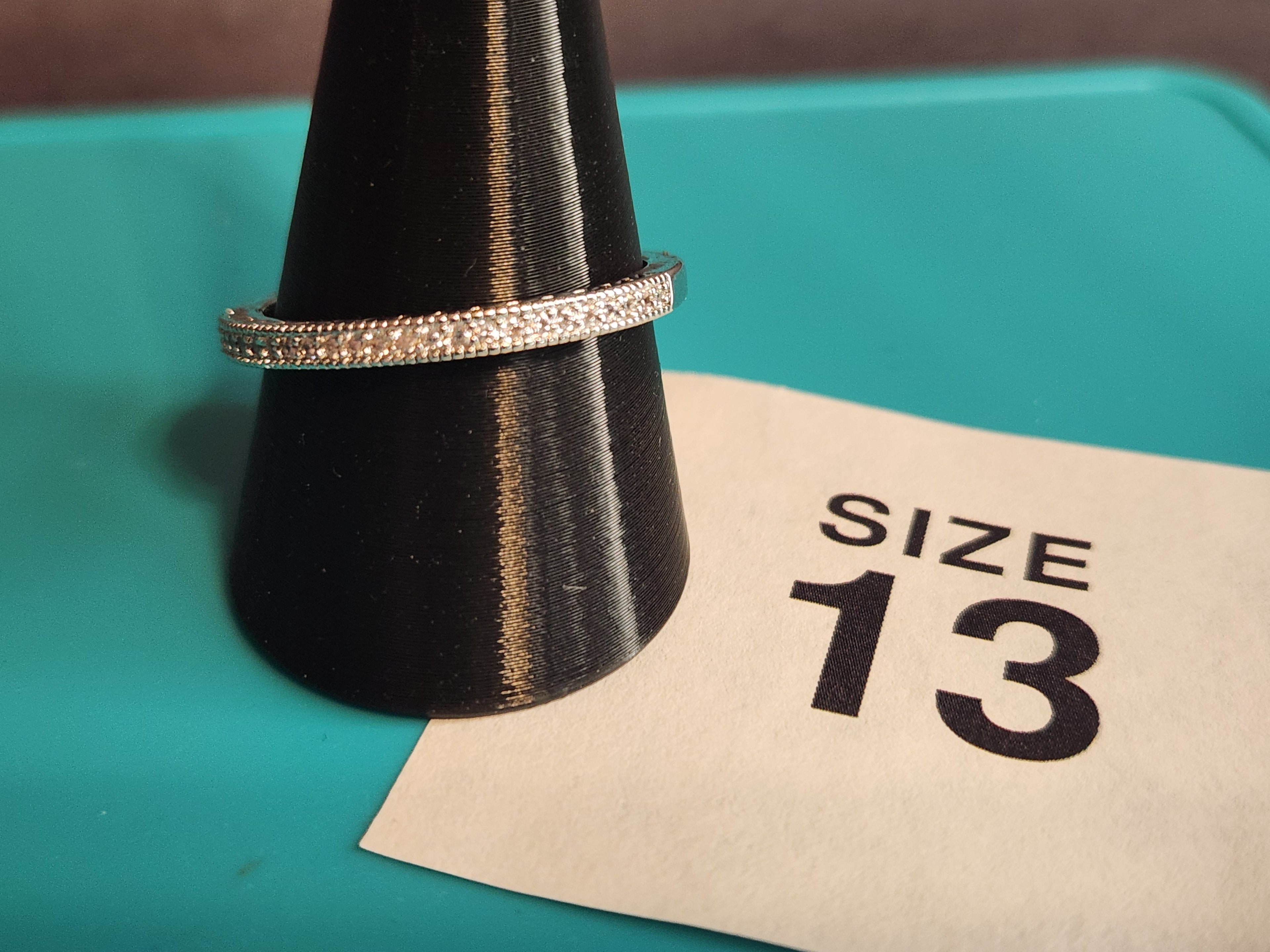Single Row Pave – Size 13, Stainless Steel
