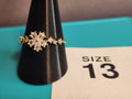 Gold Flower – Size 13, Stainless Steel