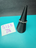 Clear Criss-Cross Size 7.5 Stainless Steel