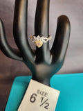 Heart with Crown, Size 6.5, Stainless Steel