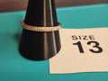 Classic Two Row Pavé – Size 13, Stainless Steel